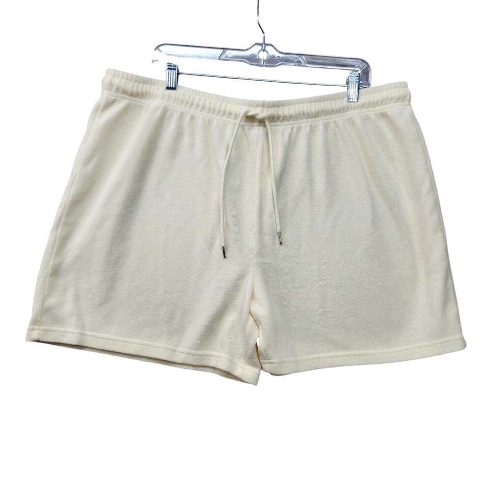 Buffalo David Bitton Ivory Shorts XXL Drawstring Athletic Soft Cotton Blend - Picture 2 of 10